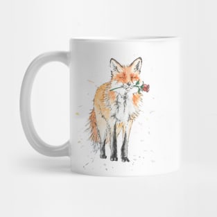 Romantic Fox - Fox - Watercolour Mug